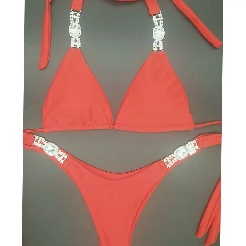 Sexy Women Rhinestone Swimwear Female Brazilian Biquini Micro Swimsuit Crystal Swimwear Buy 4550