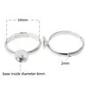 Beadsnice ID28681 copper setting jewelry blanks iron 6mm hole 14mm sold by PC fashion ring findings