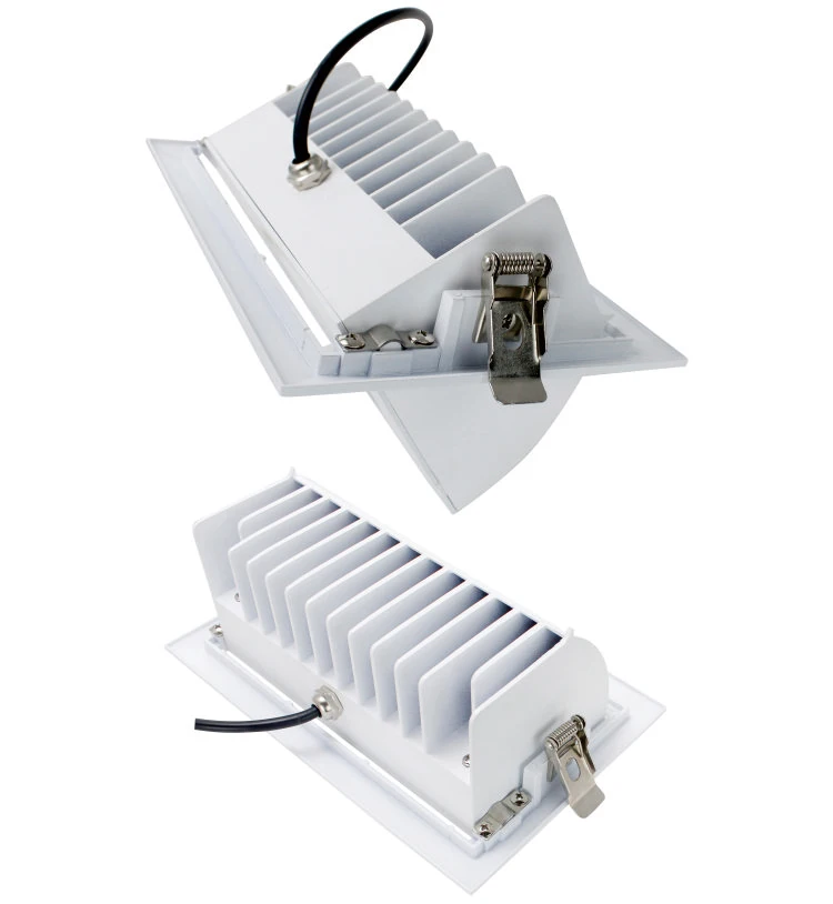 Hotest adjustable dimmable slim fitting rectangular smd led downlight