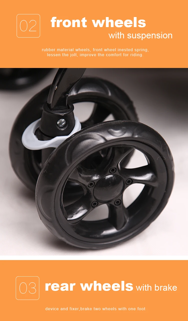 4 Wheels Pet Trolley Pet Stroller Carrier Pet Stroller For English