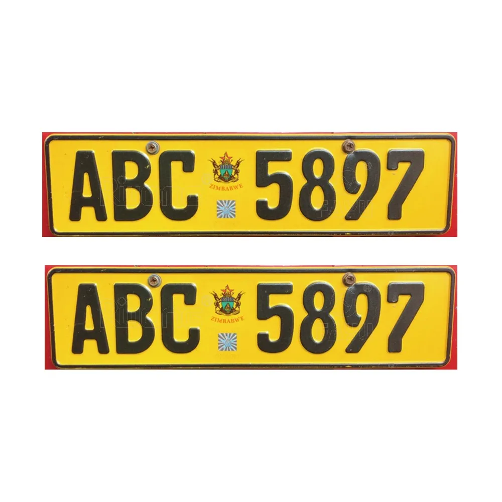 How Much Is A Custom Number Plate In Zimbabwe