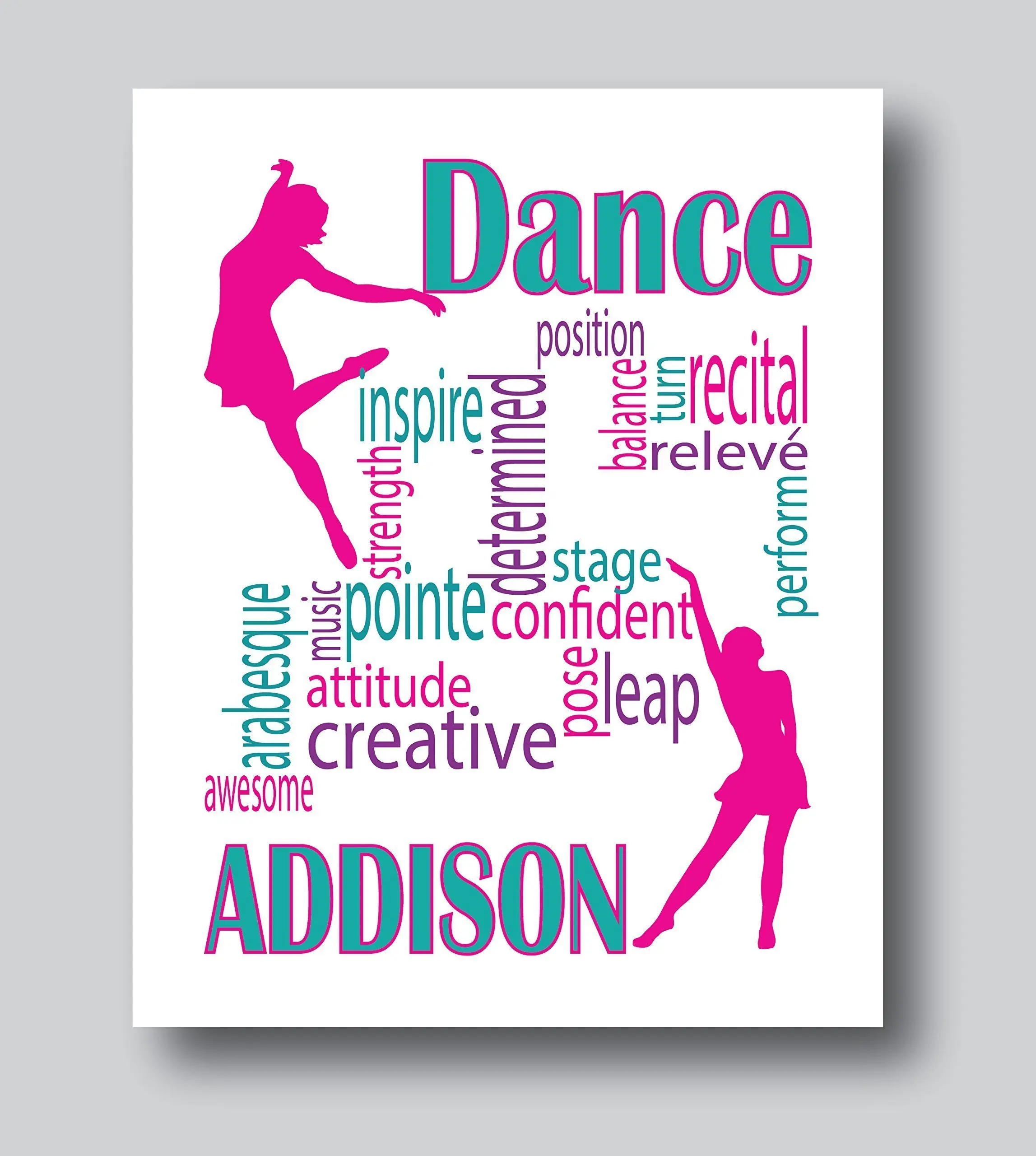 SmallHan Teen Girls Latin Dance Silhouette Leisure Jogging White Fleece