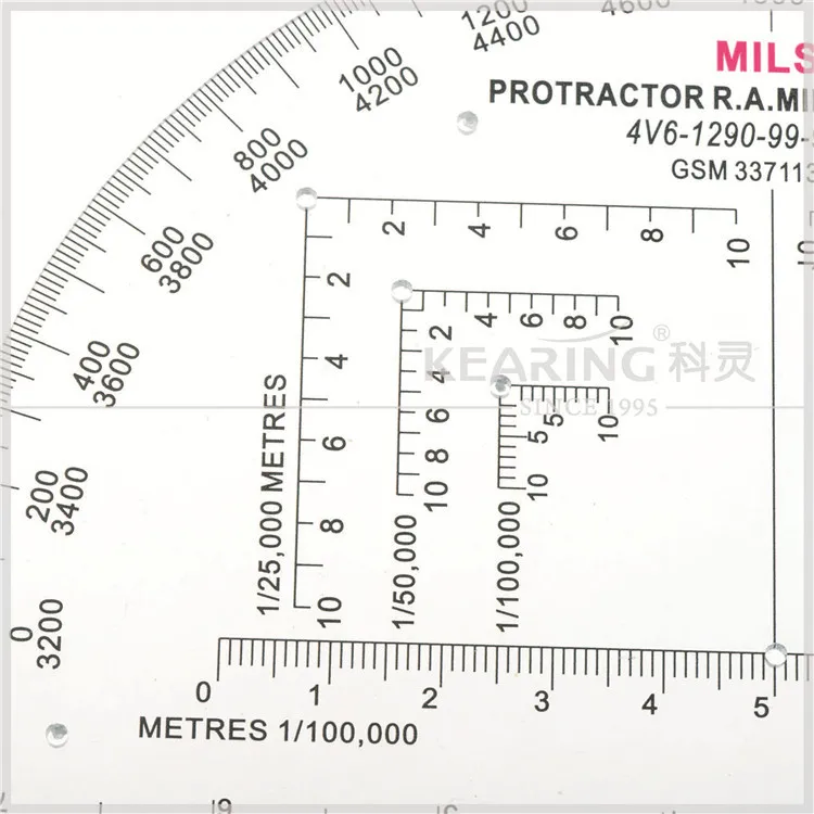 Military protractor features - feettec