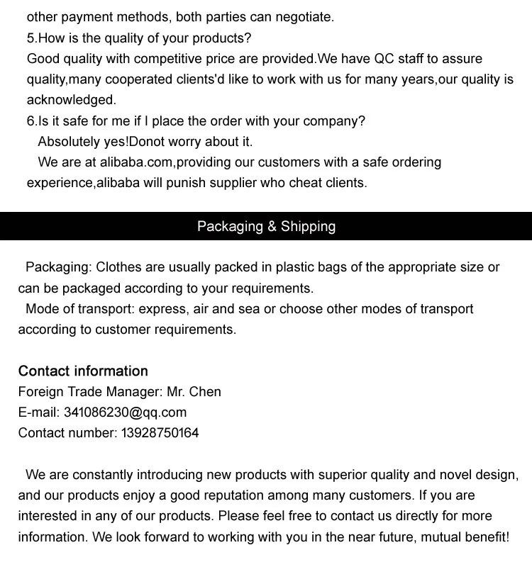 8 FAQ Packaging