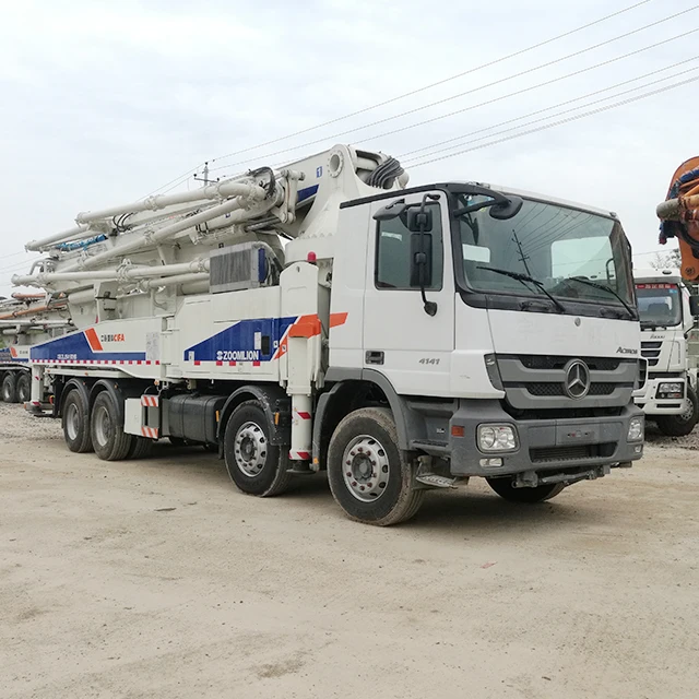 High Quality Zoomlion 47 50 52meter Used Truck Mounted Concrete Pump