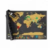 Custom Deluxe Scratch Off Travel Globe World Map With Gold Foil