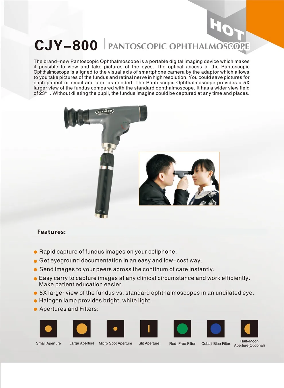 Panfundoscopic Ophthalmoscope Cjy800 Buy Ophthalmoscope
