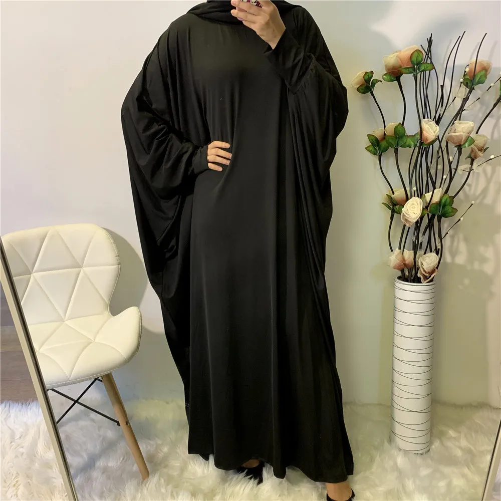 6198# Middle East Lady Thobe Hijab Prayer Bat Sleeve Robe With Hood ...