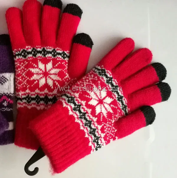 thick knit gloves