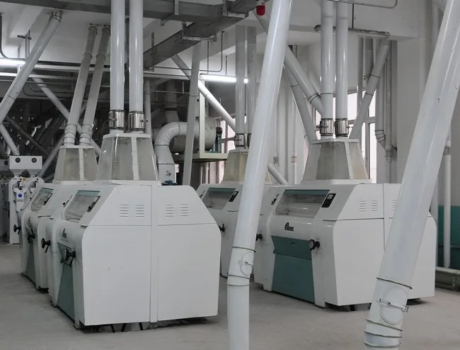 Double rollers wheat flour mill milling machine