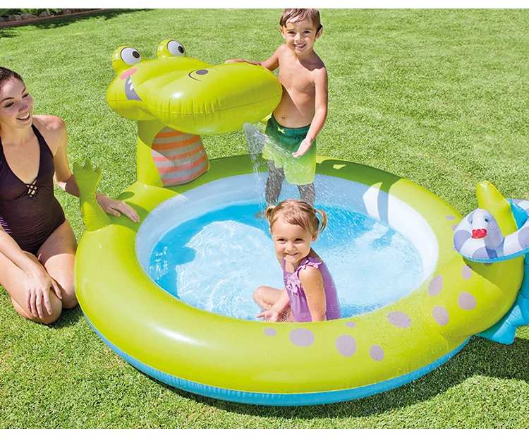 inflating intex pool