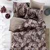 Nantong factory best quality bed linen bedding set 3d leaves pattern printed bedsheet