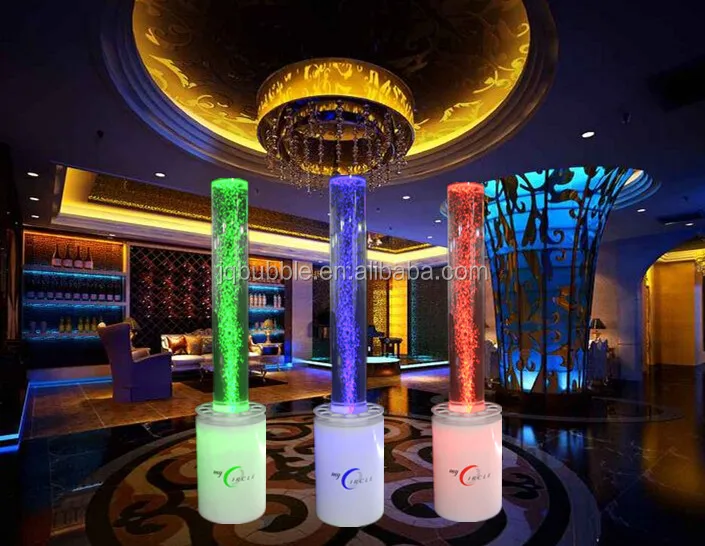 Factory Direct Sale Acrylic Led Water Bubble Tubes/columns With Remote