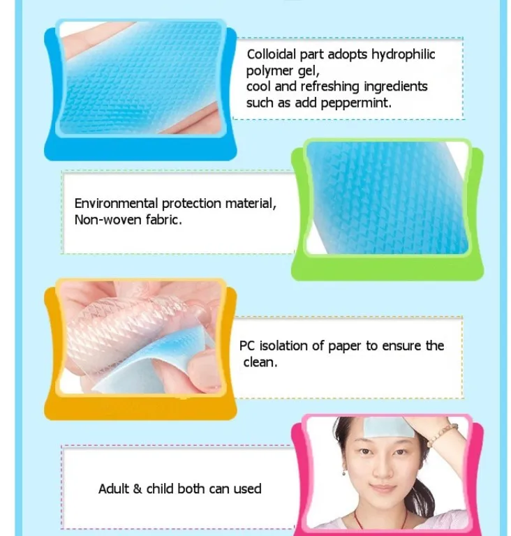 Health Care Physical Baby Headache Cooling Plasters/fever Reducing Cool ...