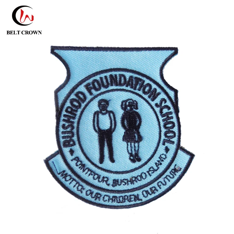 Cheap Custom School Uniform Badges Embroidery By Tajima Machine Buy