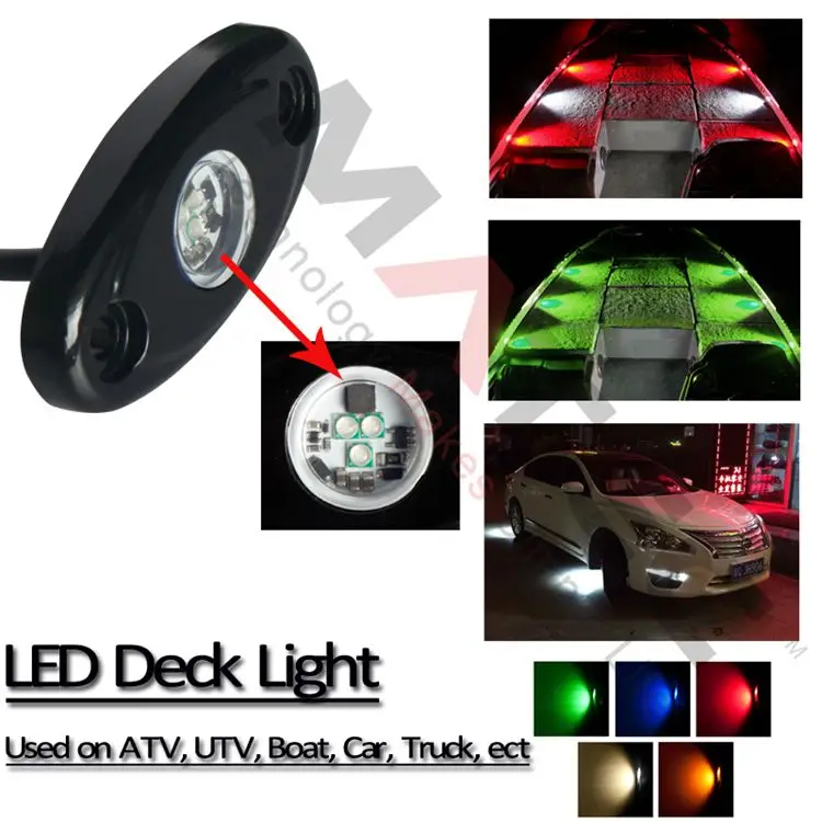 MATEC Factory Directly Deck Light LED 9W Boat/SUV/CAR LED Light Rock