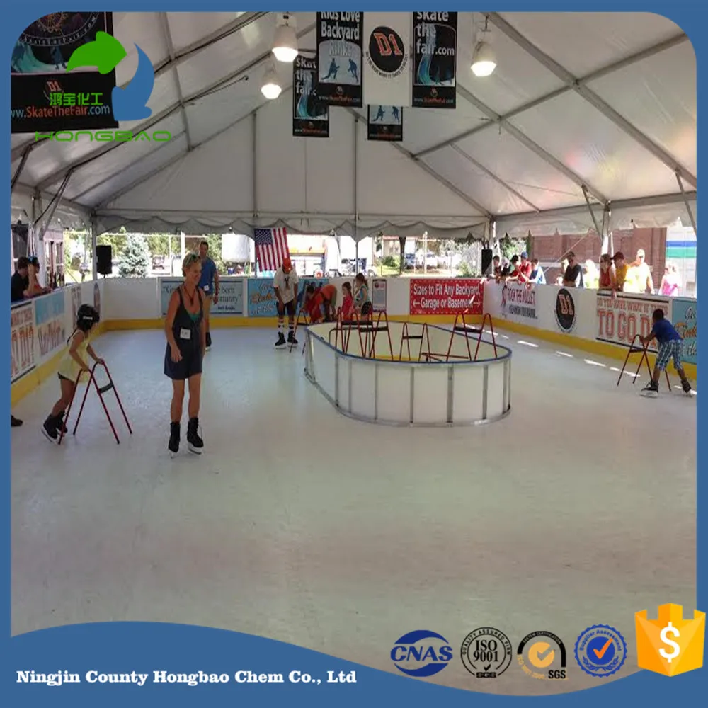 Synthetic Ice Skating Rinks Portable Artificial Self Lubricating Hockey