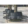 circle flat steel outdoor metal tree bench