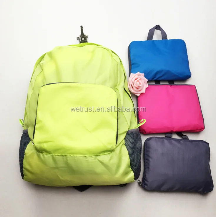 Wholesale Cheap Waterproof Nylon Backpack Mini Travel Foldable Backpack
