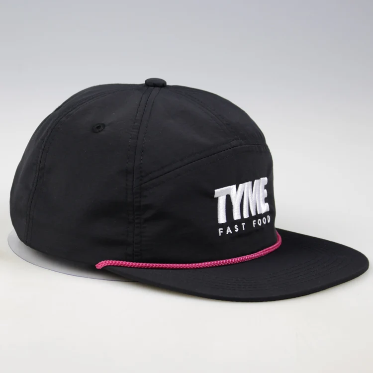 Custom Embroidery Blank Plain Rope Snapback Hat Nylon Snapback Rope Hat ...