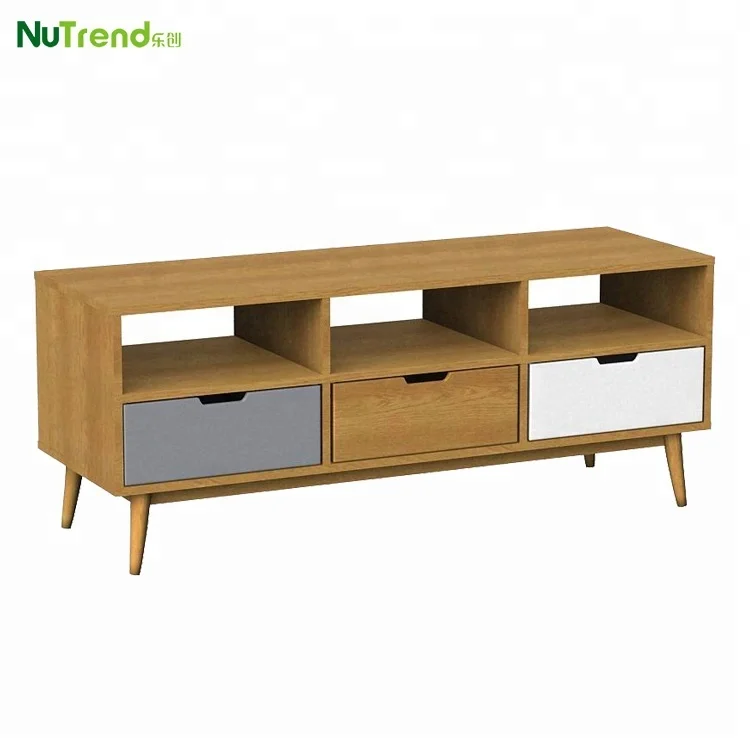 Diy Wooden Modern Tv Stand With Drawers And Shelves Design Buy