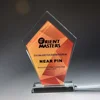 BM-1022 crystal sublimation frame glass trophy award