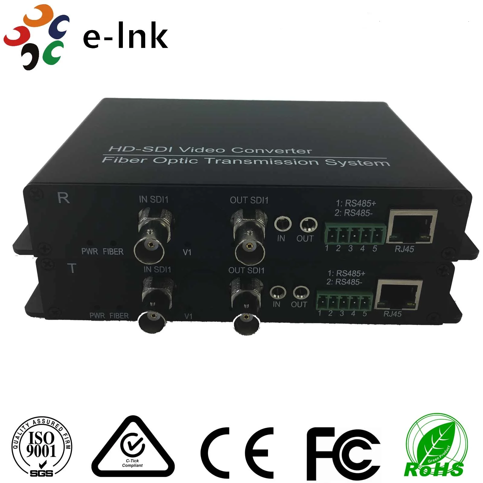 2 Channel Hd-sdi Video With 10/100m Ethernet Single Mode Sdi To Fiber ...