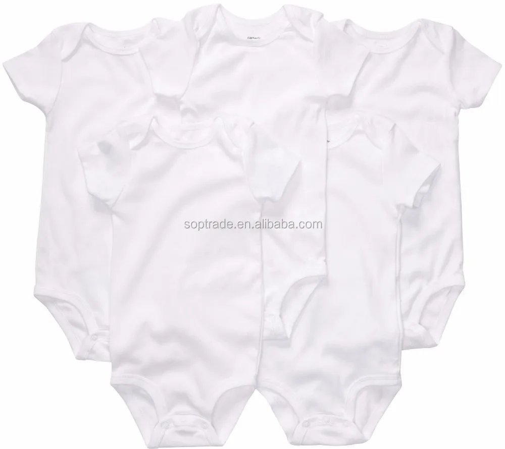New Born Baby Clothing Bamboo Baby Clothes Plain White Baby Bamboo