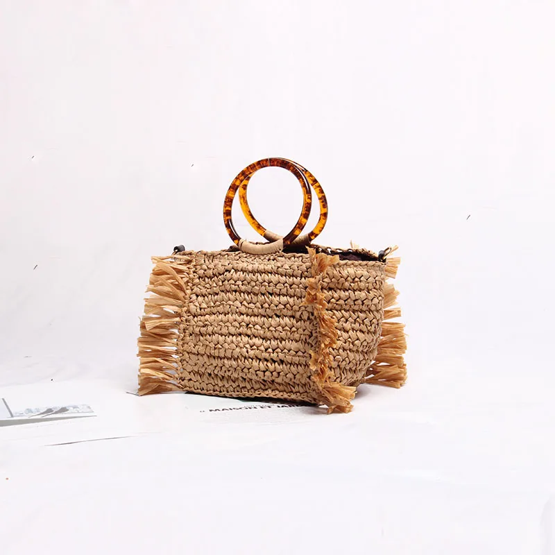 black wicker bolsa