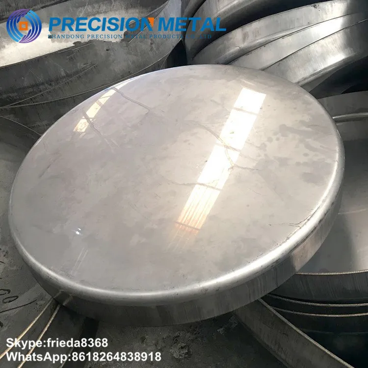 Flat bottom dish head can cover for pressure vessel head and boiler