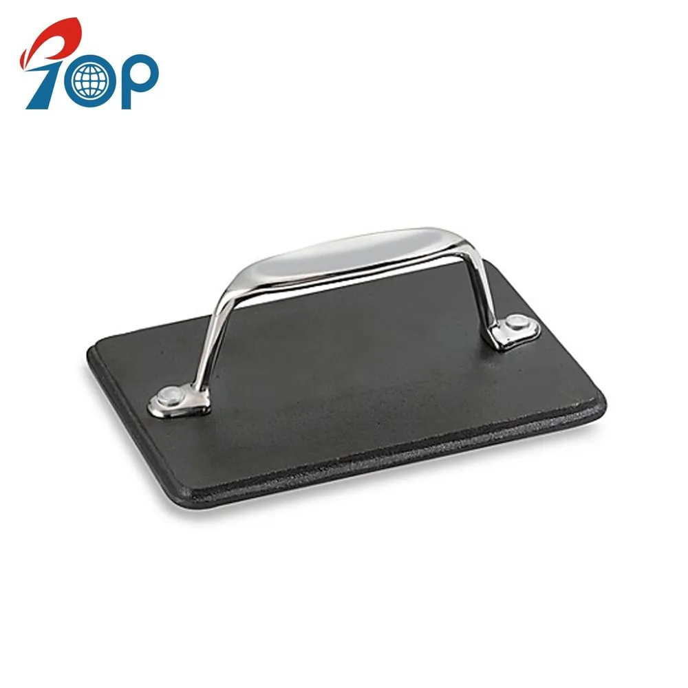 Round Shape Cast Iron Burger Press Bacon Press Meat Grill Press Buy