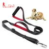 Adjustable Pet Dog Training Walking Leash Rope with Two Soft Padded Handles for Safe Control
