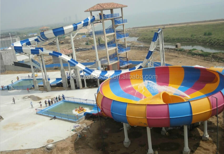 Family Water Park Playground Games Big Water Slide Aquatic Paradise