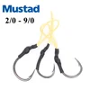 Wholesale Mustad Jigging Hook 2/0-9/0 With Kevlar Line Metal Jig Assit Hook