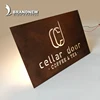 Vintage style stainless steel etching led backlit letter board sign