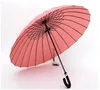 Golf Umbrella Straight 24 Ribs Long j Handle Sun Strong Rain Wind Resist KC2553