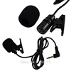 PC Notebook Laptop 3.5mm L Jack Microphone Clip On Mini Lapel Collar Clip Mic