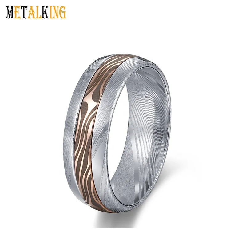 The Jewelry Source Mens Wedding Bands Damascus Steel Rings For Men Damascus Rings USA Made Fast Delivery