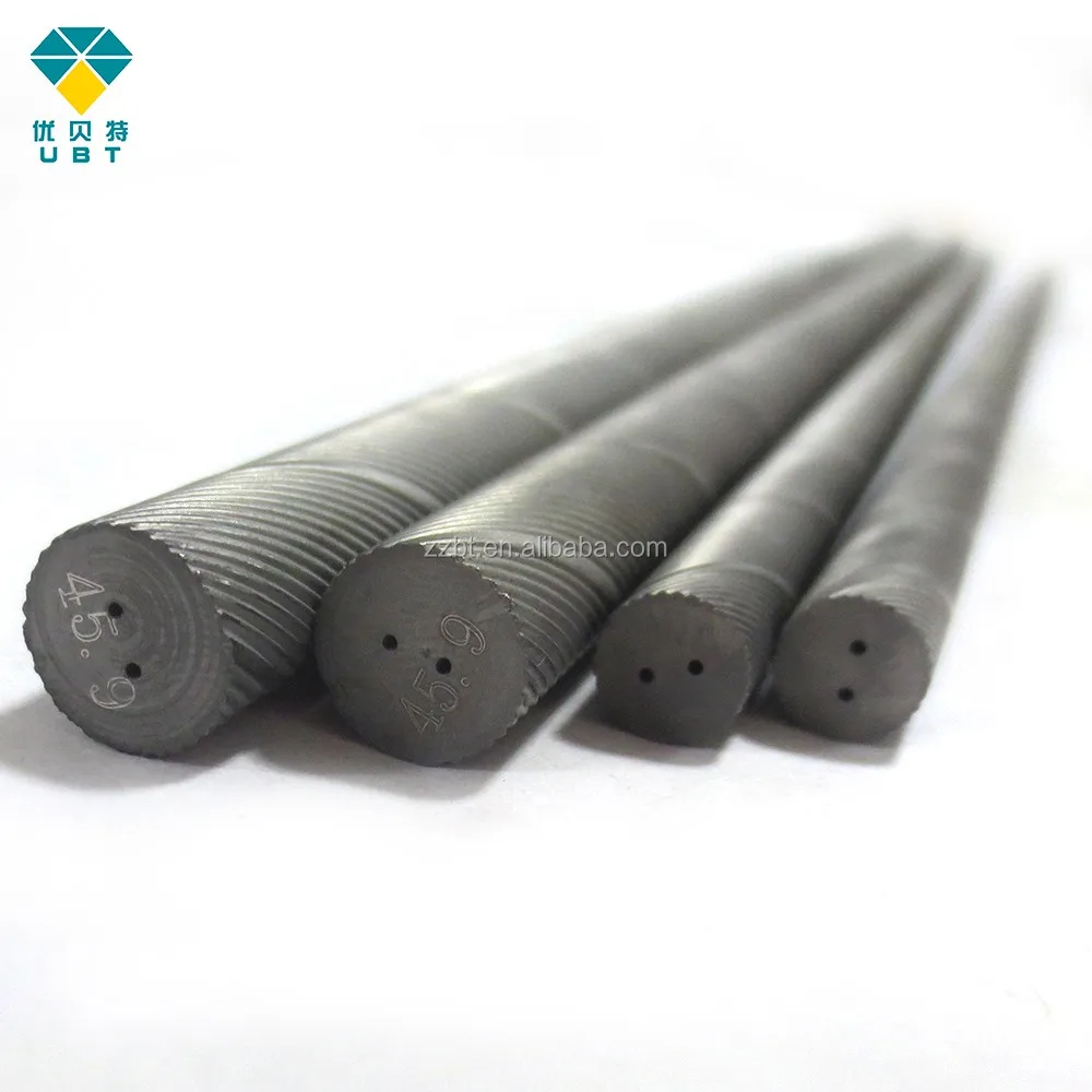 Single Straight Hole Sintered Cemented Carbide Rod With Two Helical