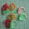 promotional coloful flower plastic toy mini rings/capsule toy