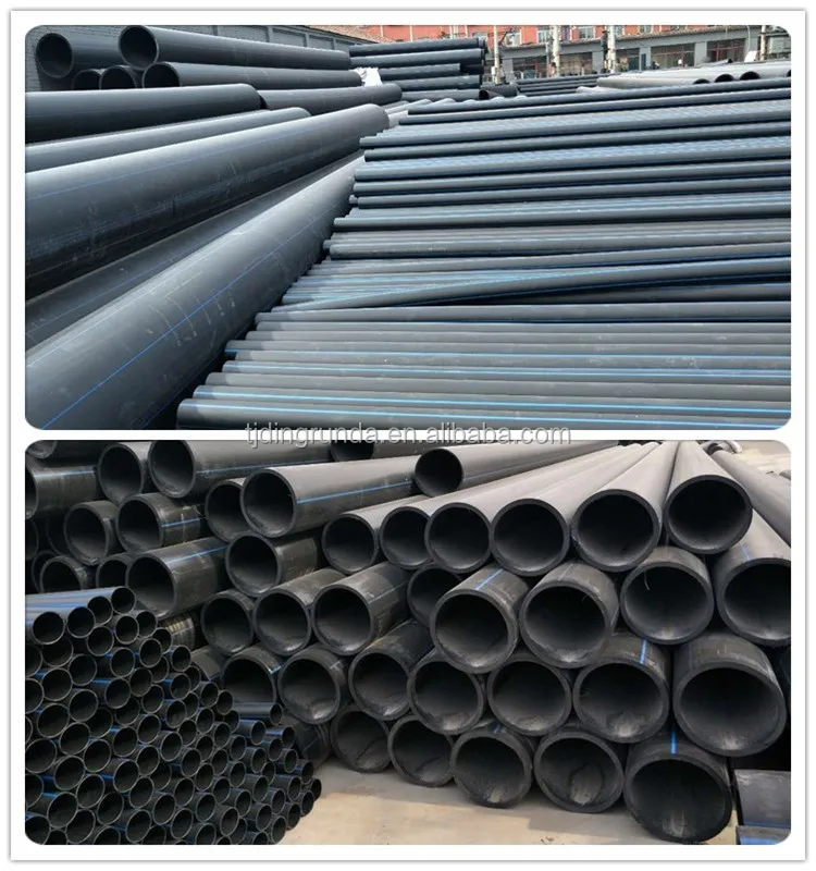Hdpe Pipe 12" Sdr 11 315 Mm Hdpe Pipe Black Plastic Sewer Water Pipes