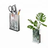 Custom Made Multifunctional Acrylic Picture Frame Pocket Back Magnetic 4x6 Acrylic Photo Frame With Black Pen Holder