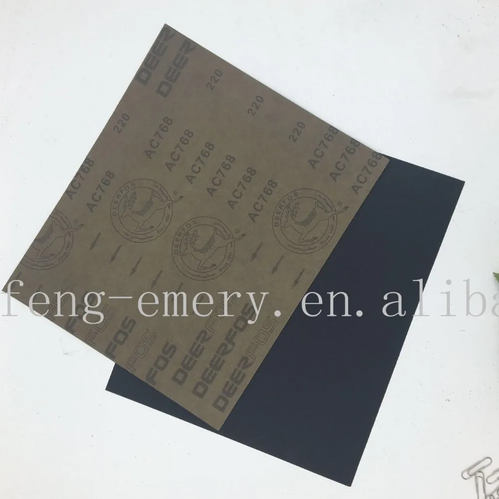 Deerfos Ac768 Latex Waterproof Abrasive Paper Sheet With Silicon