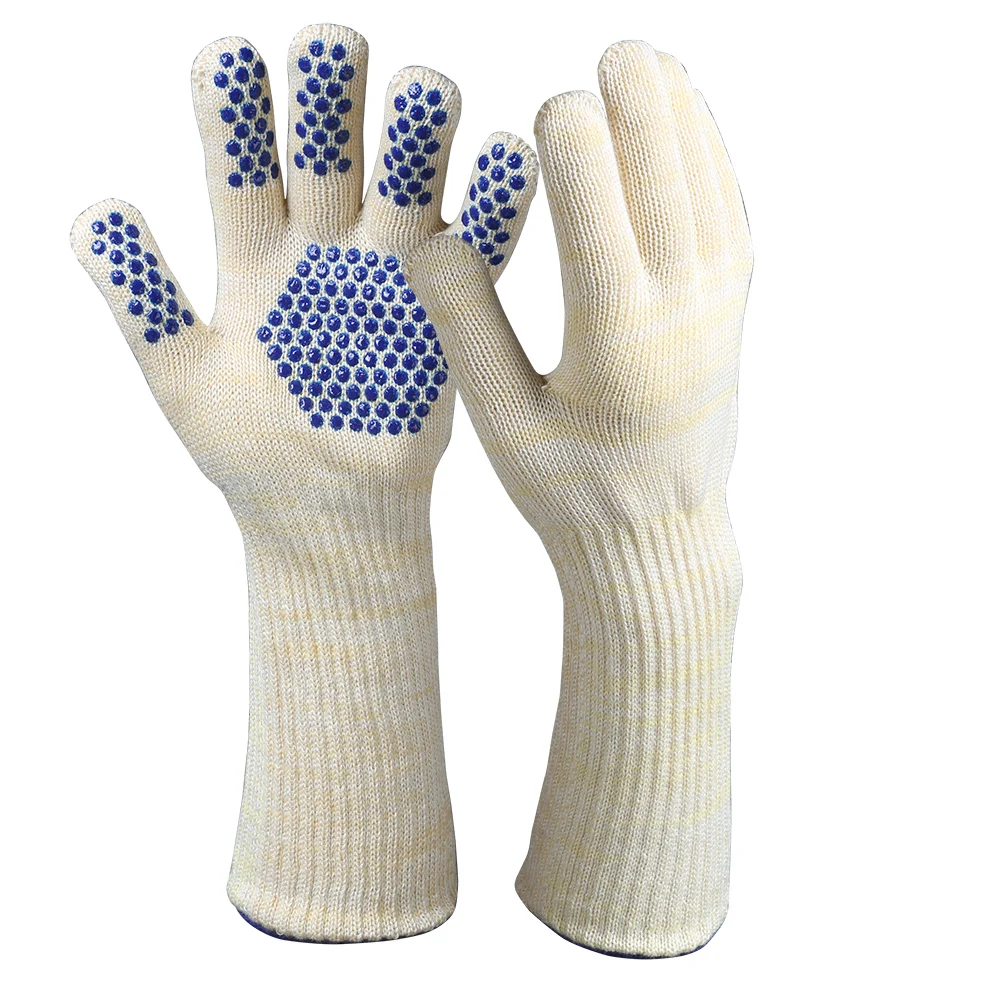 Best Heat Resistant Safety Gloves Double Ply Long Cuff Nomex/aramid