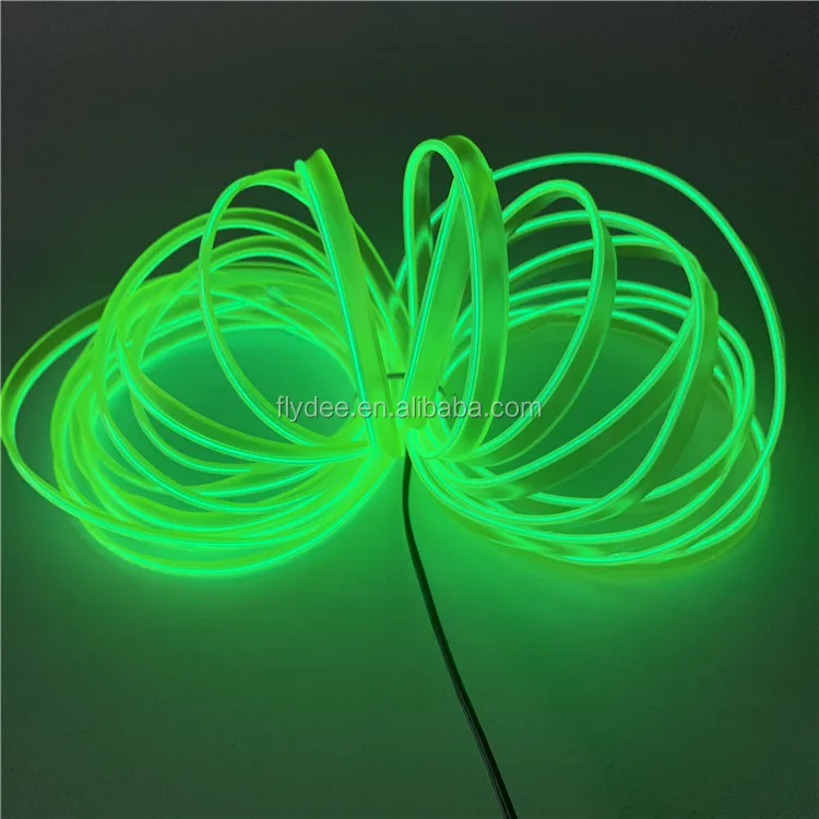 CE bright DC12v electroluminescent wire neon light constant on slow flashing quick flashing