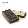 FANXI custom creamy white ring display jewelry display shelves for shop decoration jewelry display showcase