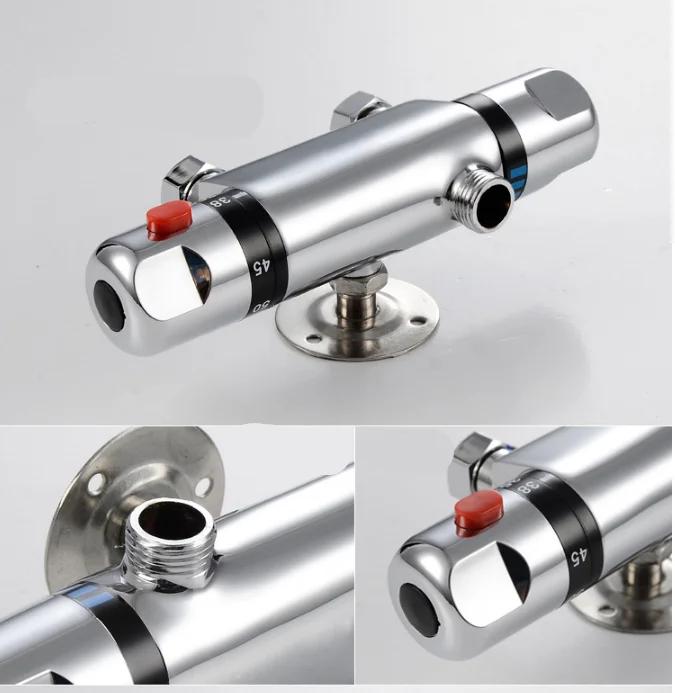 Temperature Control Thermostatic Brass Shower Valve Faucet Mixer Tap