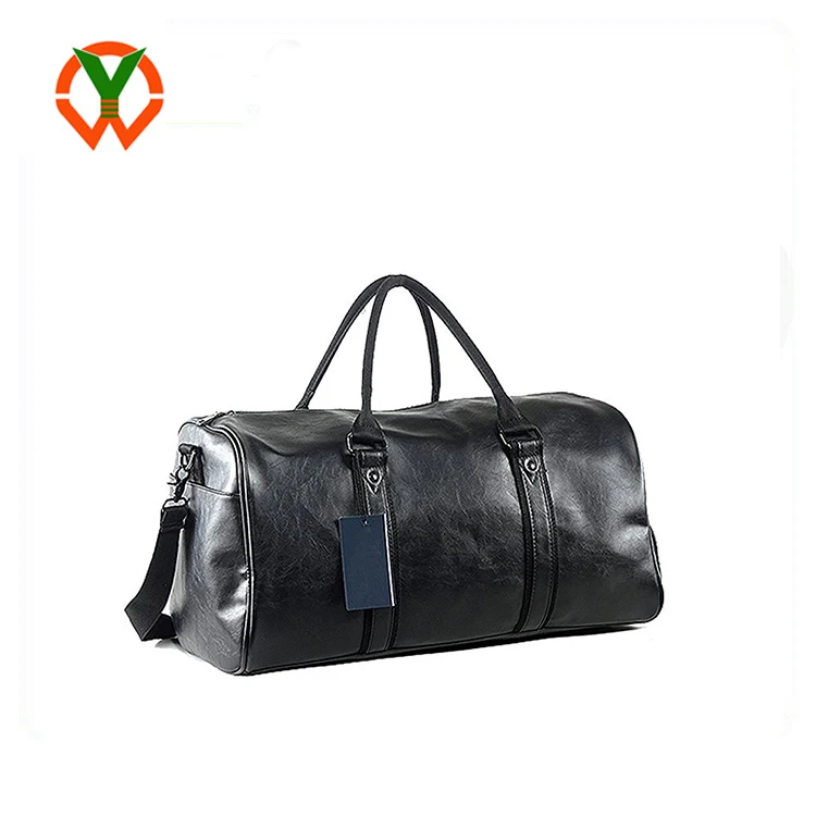 mens leather gym duffle bag