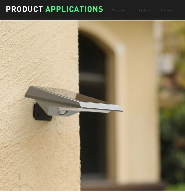 Auto On/Off Outdoor Waterproof Solar Lights Motion Activated