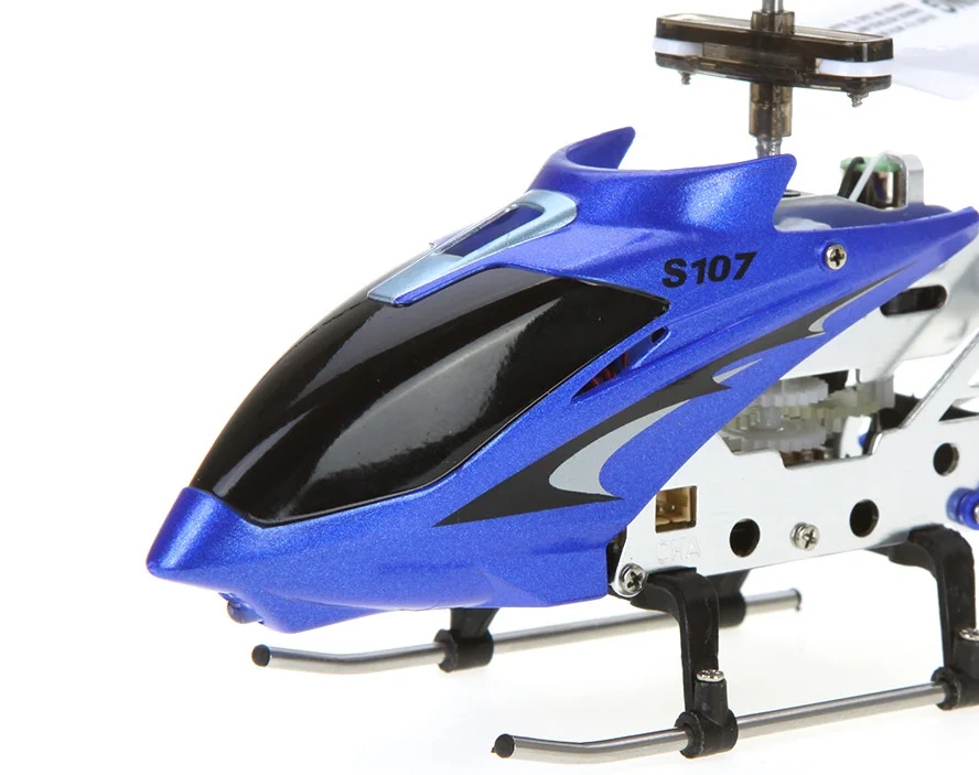 Best Syma R/C Helicopter with Gyro Blue Rechargeable Remote Control S107G 3 New 